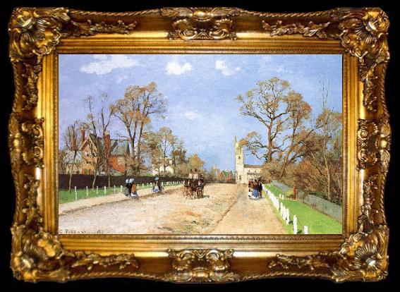 framed  Camille Pissarro Road, ta009-2
